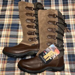 Baffin Chamonix Brown Leather Suede & Wool Snow Boots Size US 6